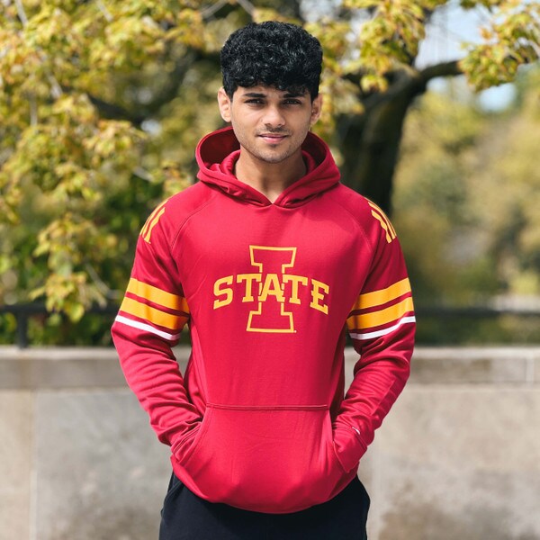 Champion® I-State Cardinal Jersey-Look Hoodie